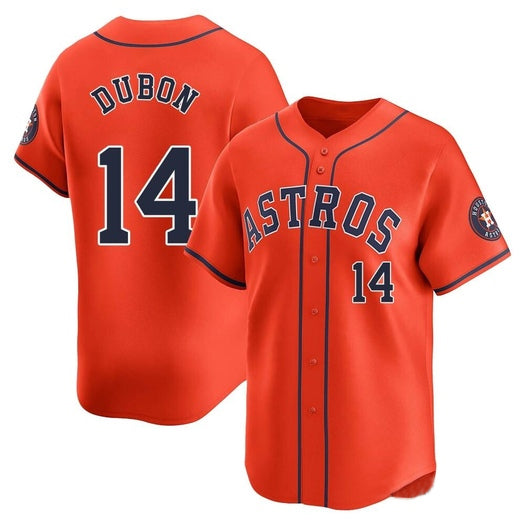 H.Astros #14 Mauricio Dubon Player Orange Alternate Home Baseball Jerseys