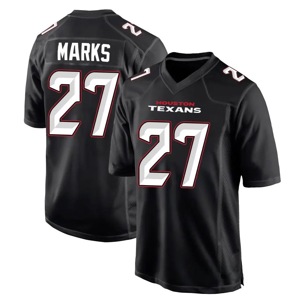 H.Texans #27 Woody Marks Player Black Fashion Football Jerseys
