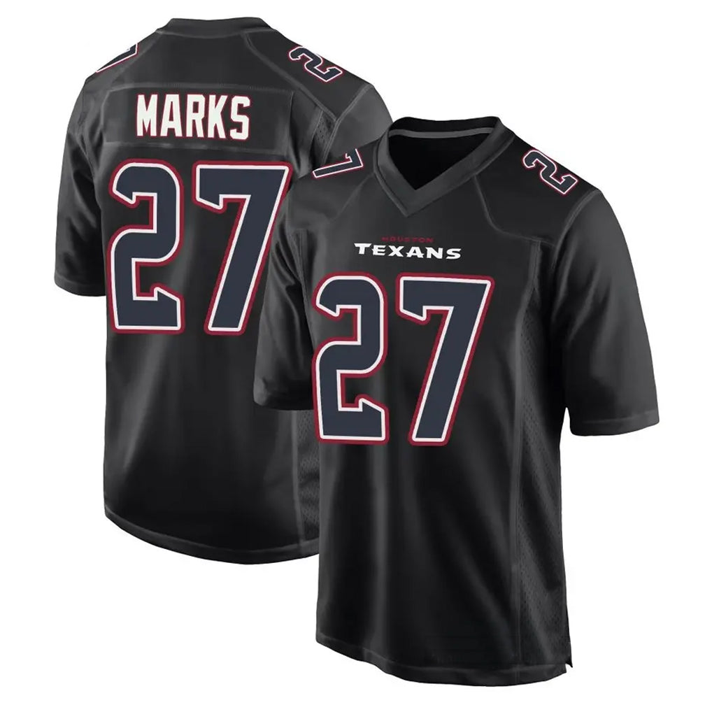 H.Texans #27 Woody Marks Player Black Fashion Game Football Jerseys