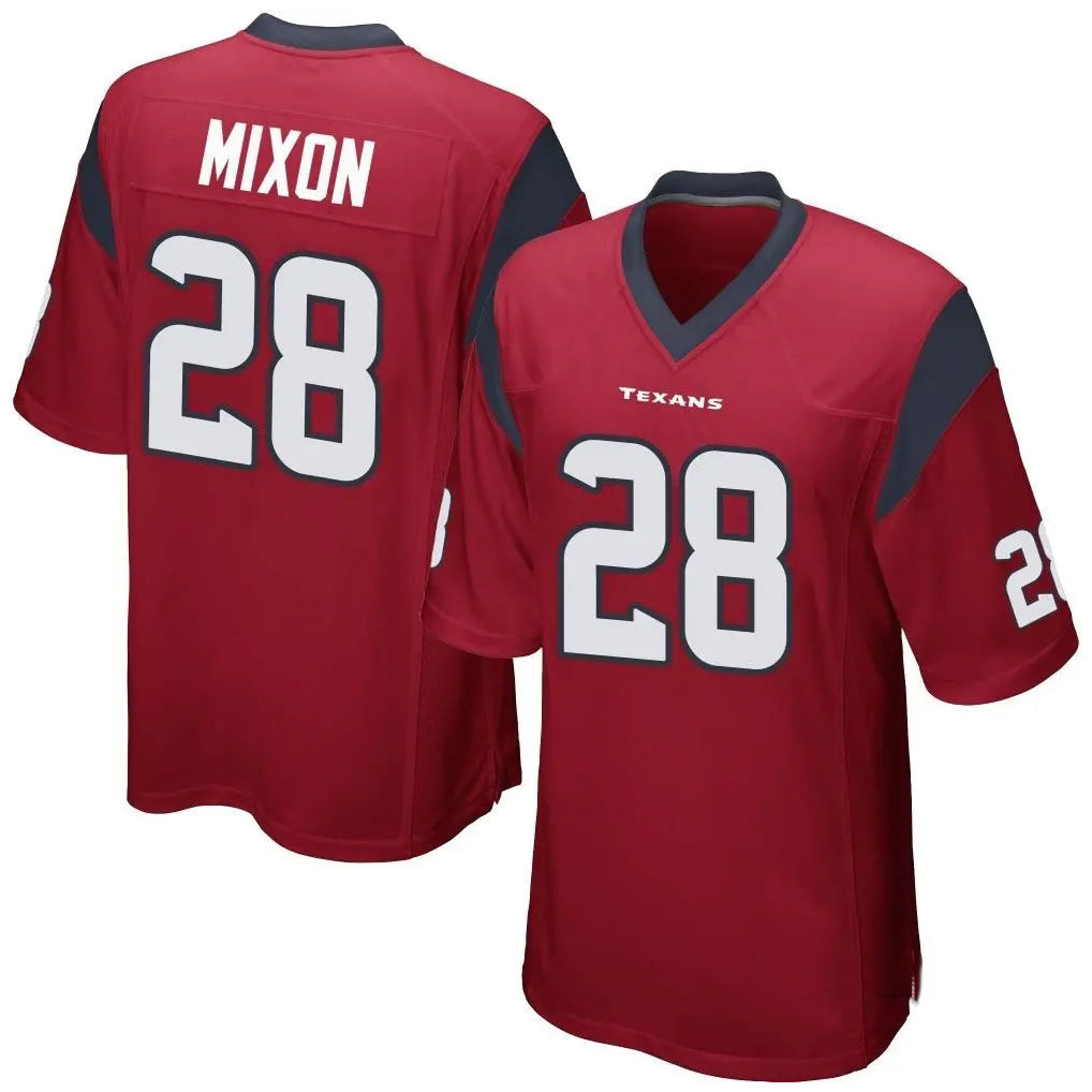 H.Texans #28 Joe Mixon Player Red Game Football Jerseys