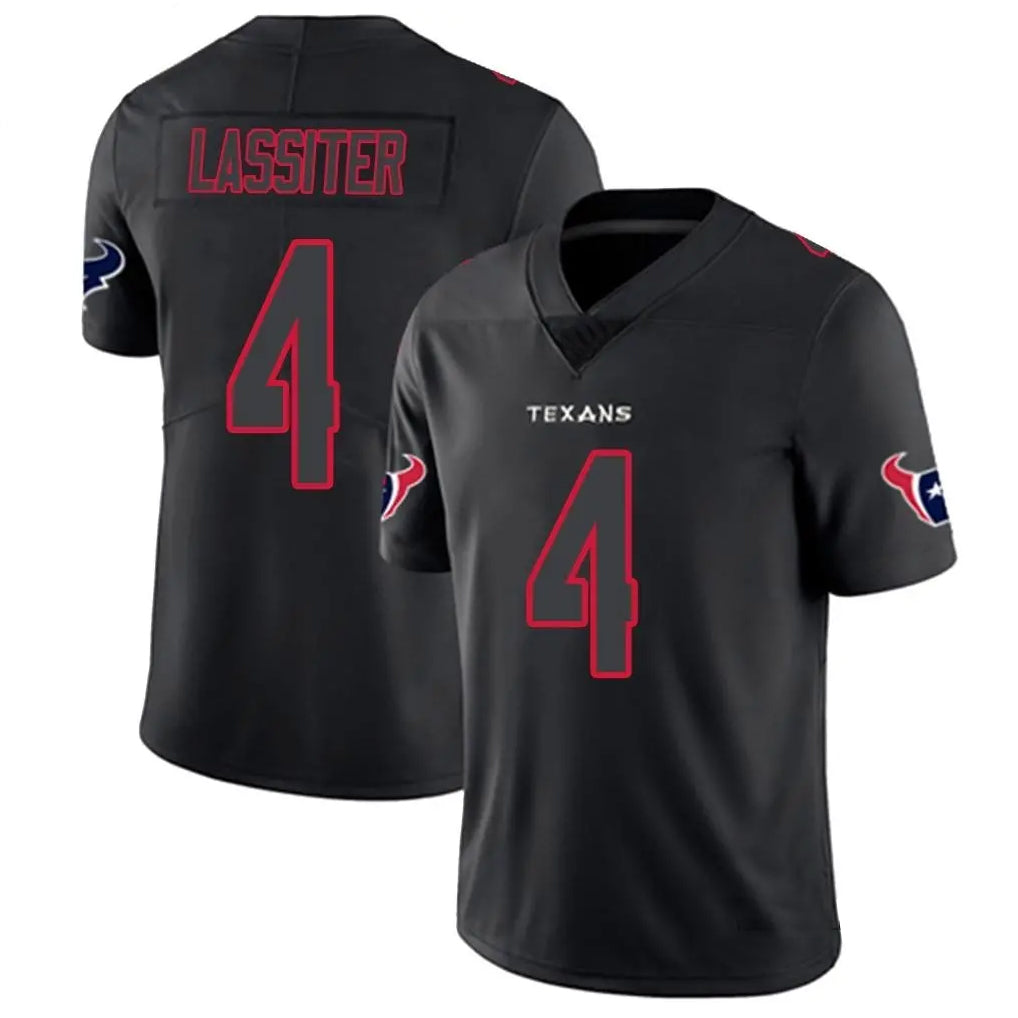 H.Texans #4 Kamari Lassiter Player Limited Black Impact Football Jerseys