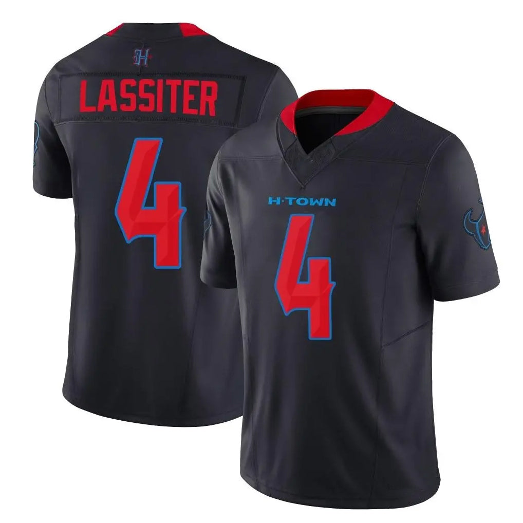 H.Texans #4 Kamari Lassiter Player Navy Alternate Vapor F.U.S.E. Limited Football Jerseys