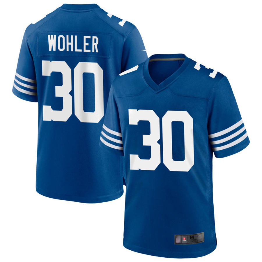 IN.Colts #30 Hunter Wohler Player Royal Limited Football Jerseys