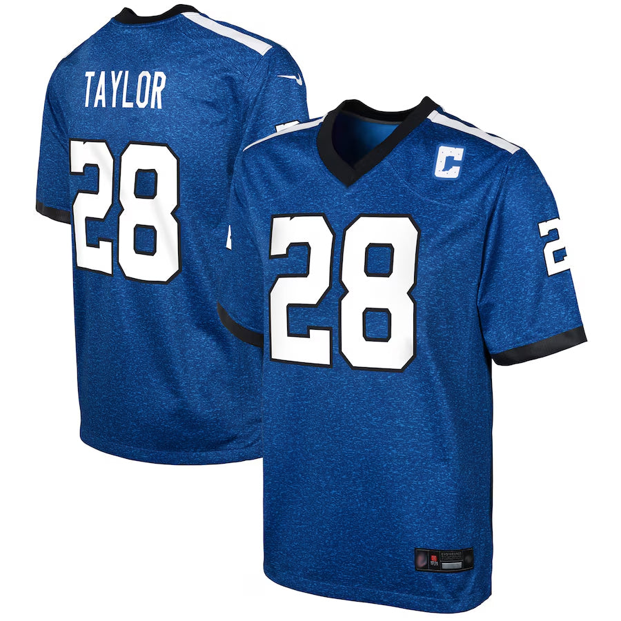 IN.Colts Indiana Nights Alternate Game Football Jerseys - Royal - #28 Jonathan Taylor Player