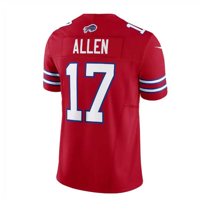 B.Bills #17 Josh Allen Red Vapor F.U.S.E. Limited Player Jersey ¨C Home American Football Jerseys