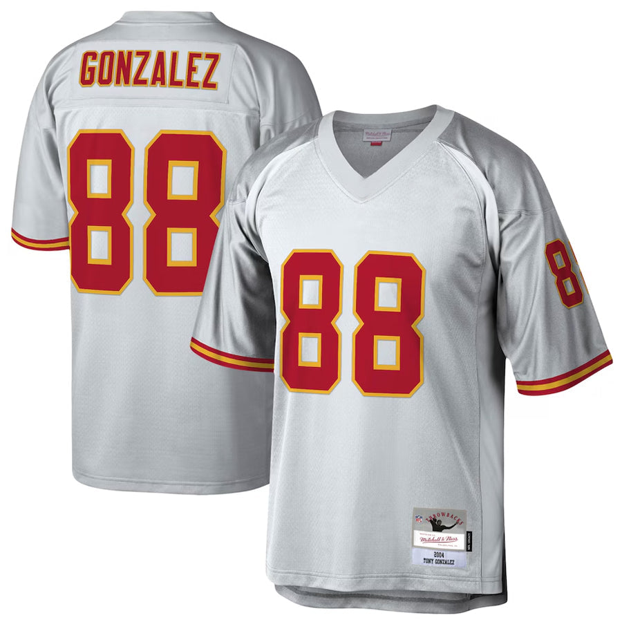 KC.Chiefs #88 Tony Gonzalez Player  Platinum Legacy Football Jerseys