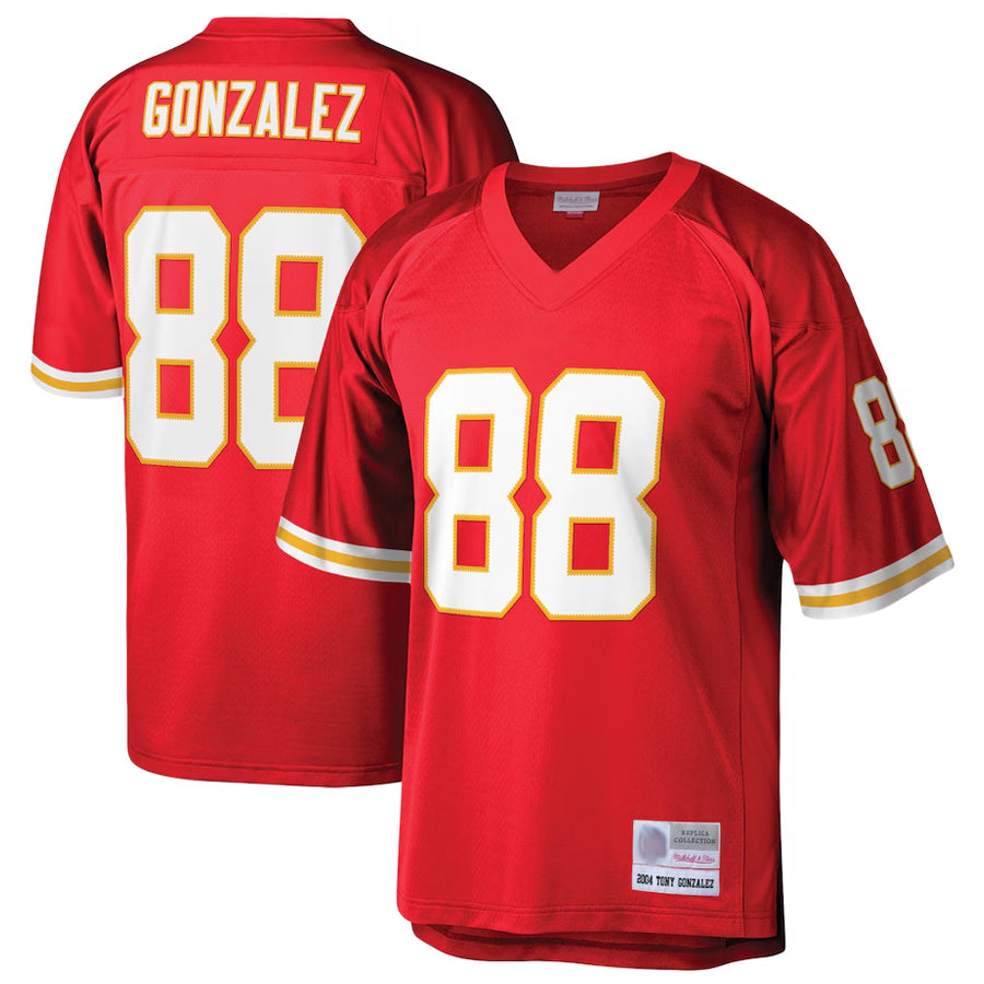 KC.Chiefs #88 Tony Gonzalez Player  Red Legacy Football Jerseys