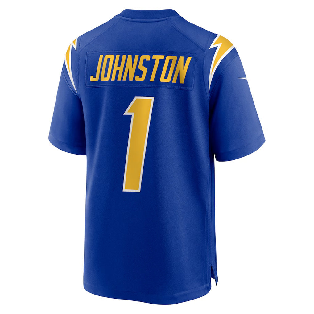 LA.Chargers #1 Quentin Johnston Player Royal Home Game Football Jerseys