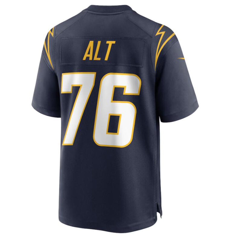 #76 Joe Alt Player LA.Chargers Navy Game Stitched Football Jerseys