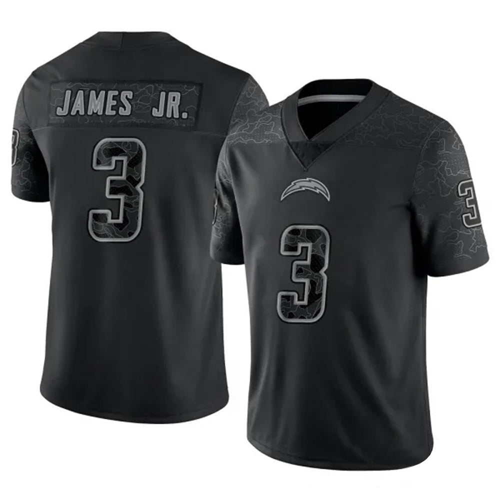 LA.Chargers Derwin James Jr. Player Black RFLCTV Limited Football Jerseys