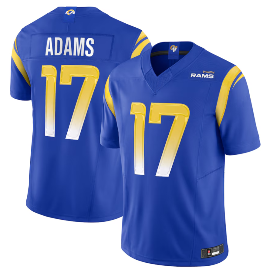 LA.Rams #17 Davante Adams Player Royal Vapor F.U.S.E. Limited Football Jerseys