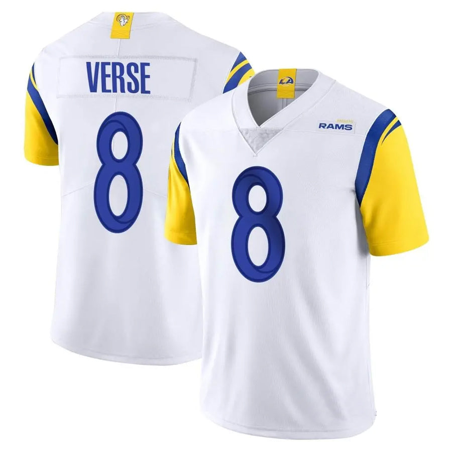 LA.Rams #8 Jared Verse Player White Vapor Untouchable Limited Football Jerseys