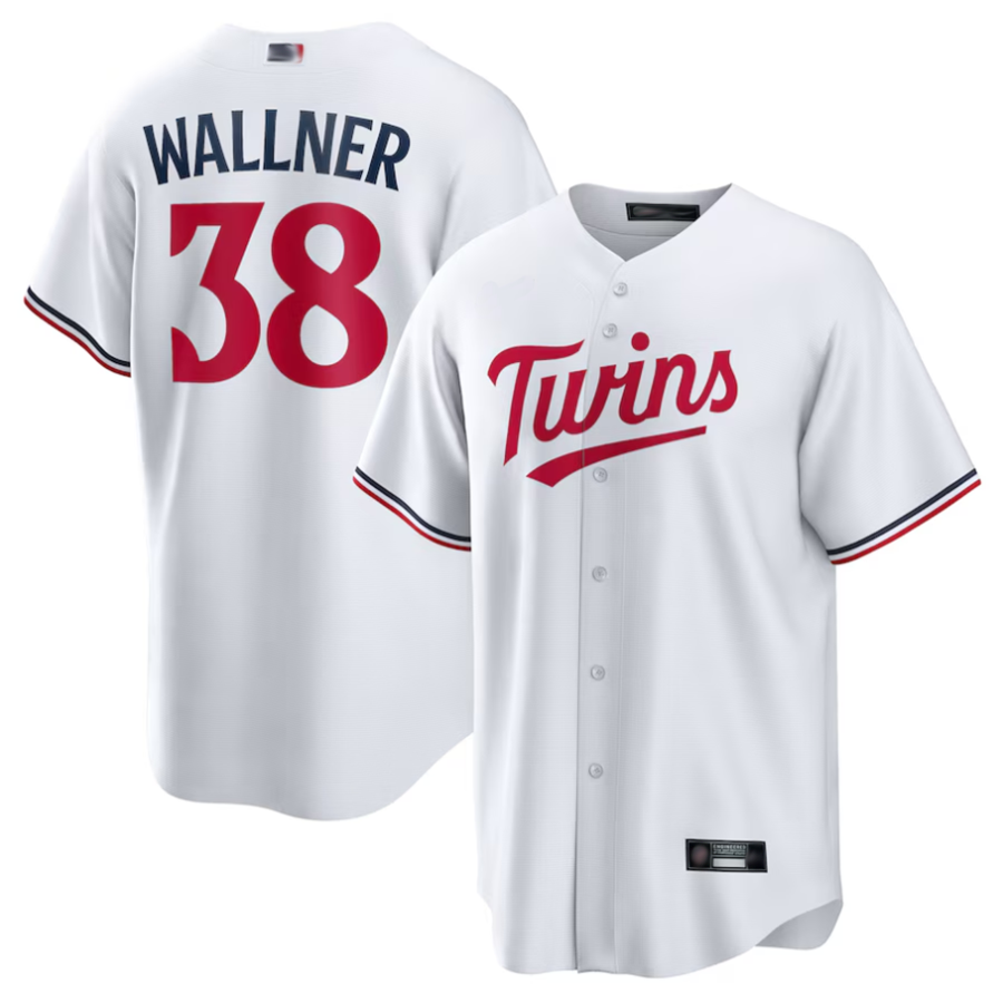 M.Twins #38 Matt Wallner Player White Home Replica Baseball Jerseys