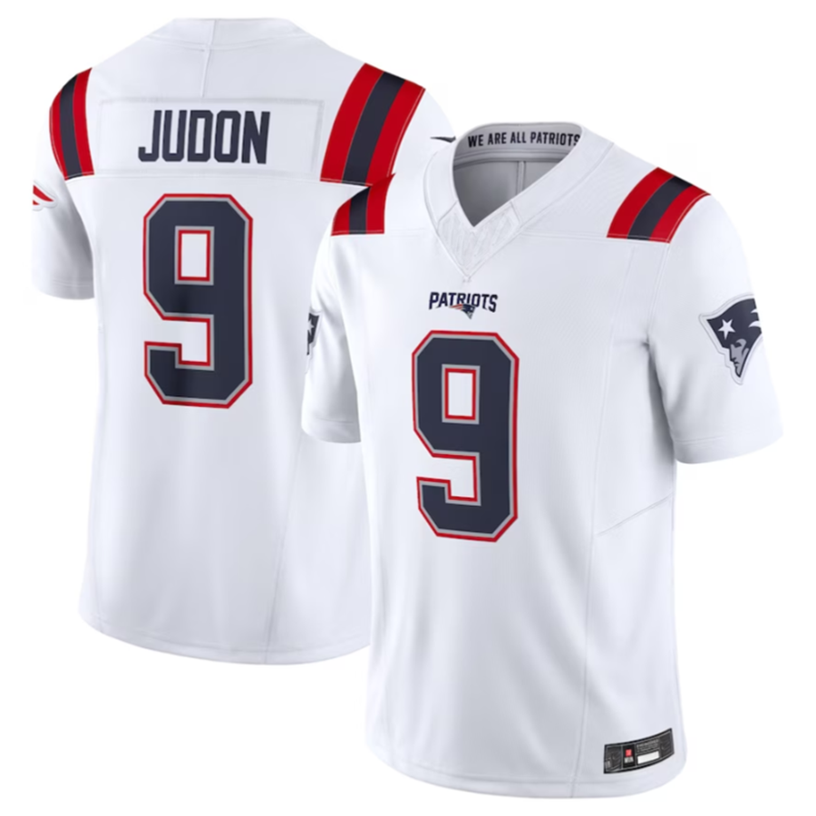 #9 Matthew Judon Player NE.Patriots White Vapor F.U.S.E. Limited Football Jerseys