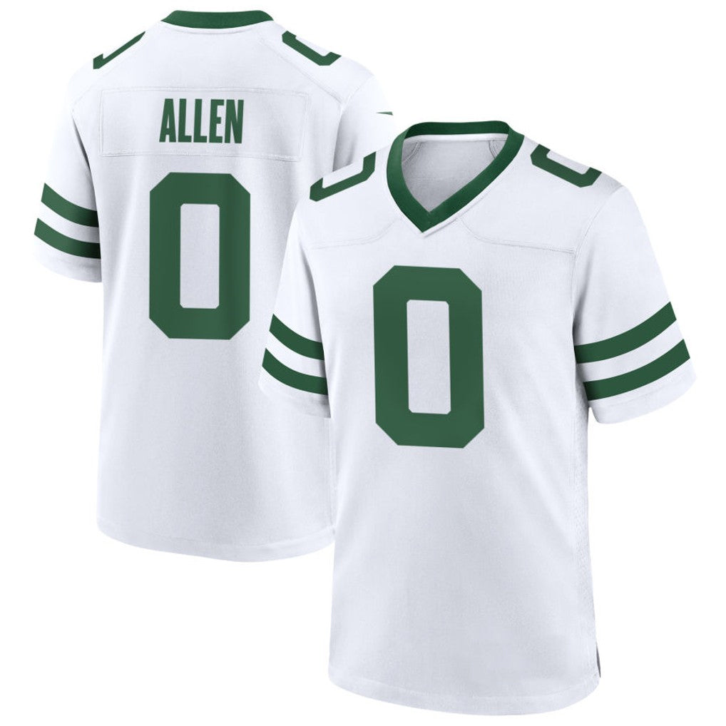 NY.Jets #0 Braelon Allen Player White Home Game Football Jerseys
