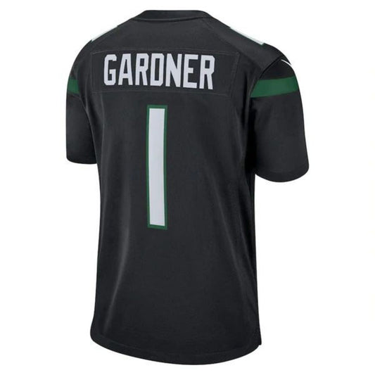 #1 Ahmad Sauce Gardner Player NY.Jets Black Game Football Jerseys