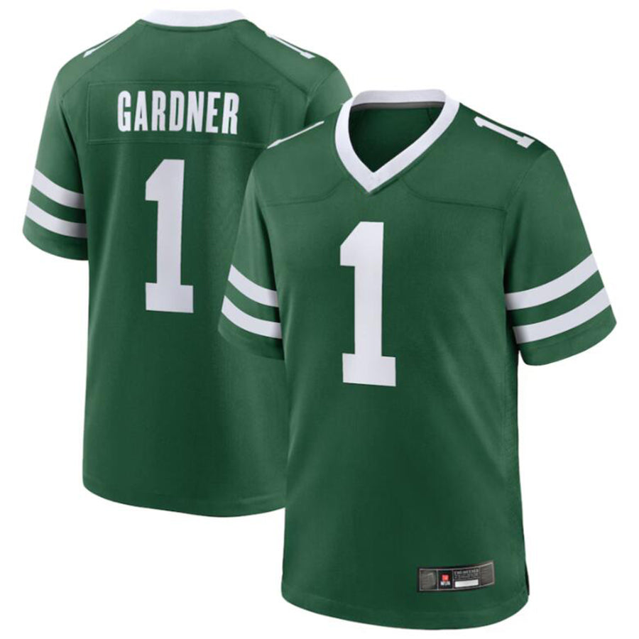 #1 Ahmad Sauce Gardner Player NY.Jets Legacy Green Game Football Jerseys
