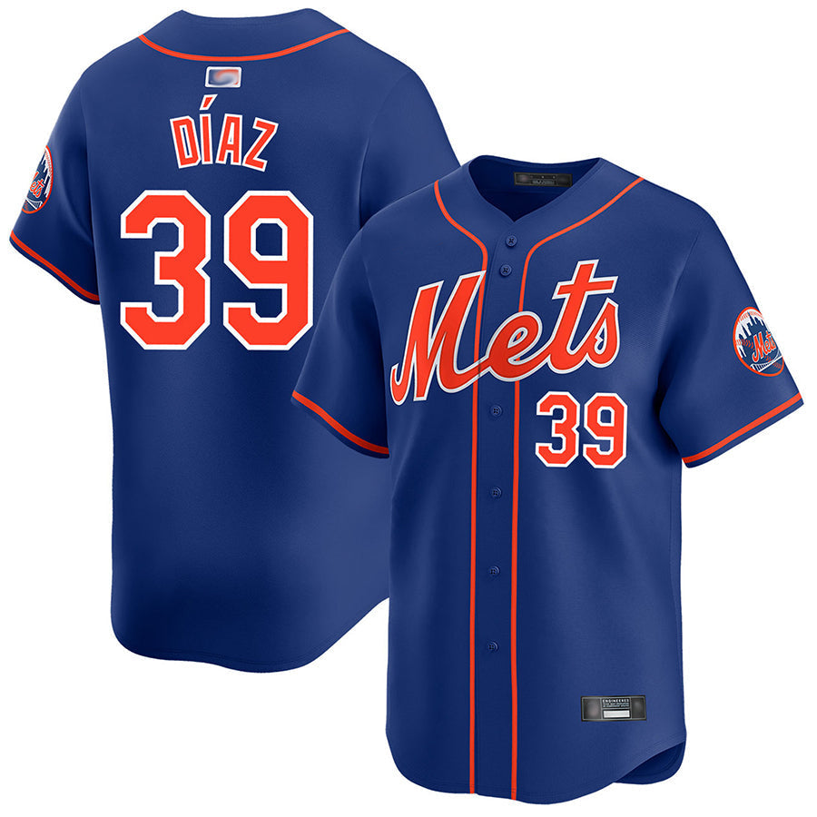 NY.Mets #39 Edwin Diaz Player Royal Home Limited Baseball Jerseys