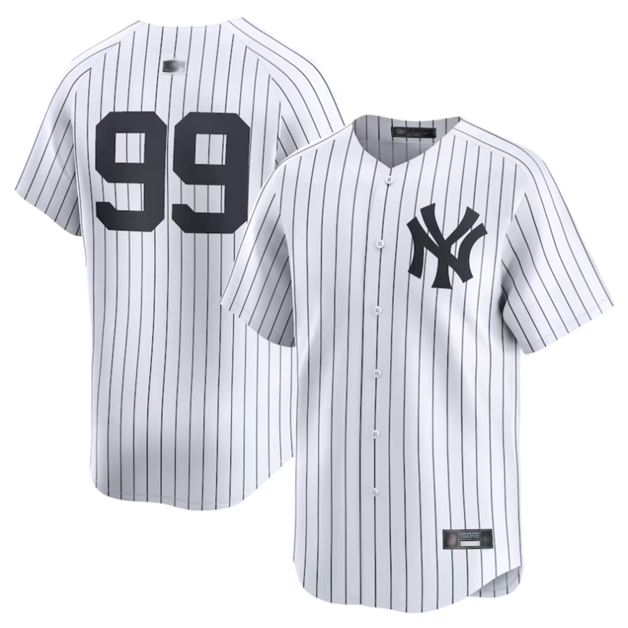 NY.Yankees #99 Aaron Judge Player White Home Limited Baseball Jerseys