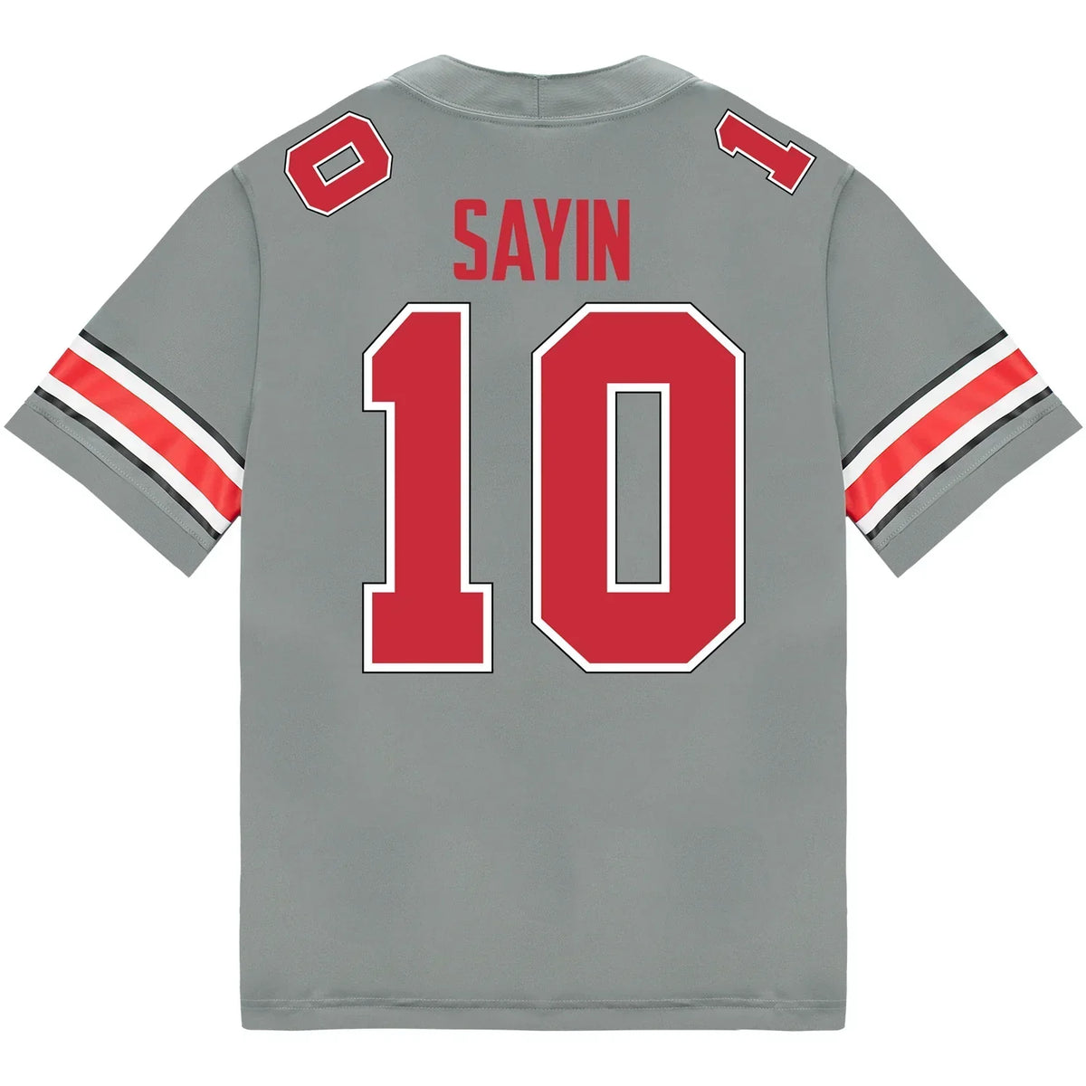 Julian Sayin Ohio State Buckeyes Jersey – Grey