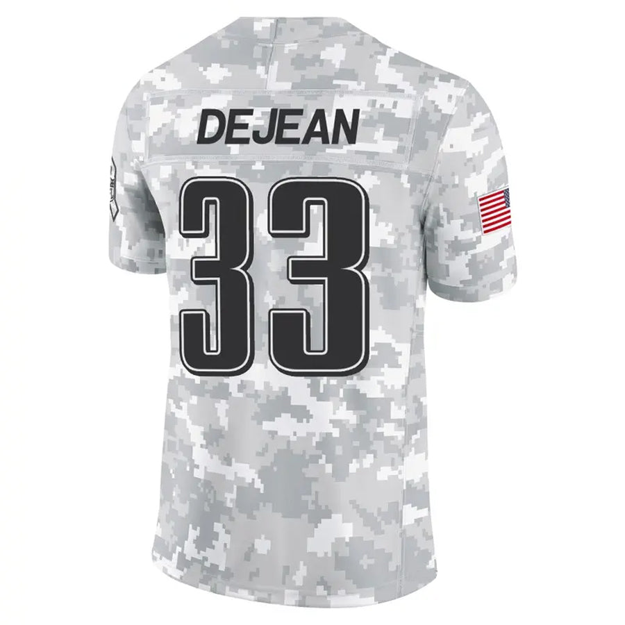 P.Eagles #33 Cooper DeJean Player Arctic Camo Salute to Service Limited Football Jerseys
