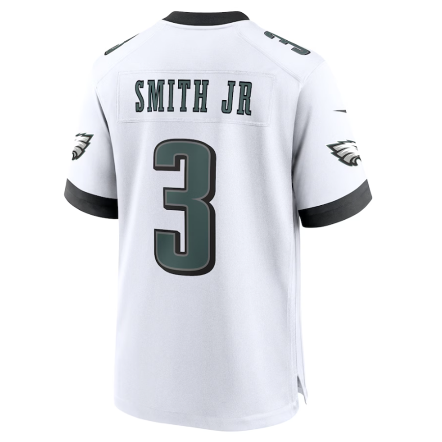 P.Eagles #3 Nolan Smith Player White White Game Jersey -American Stitched Football Jerseys
