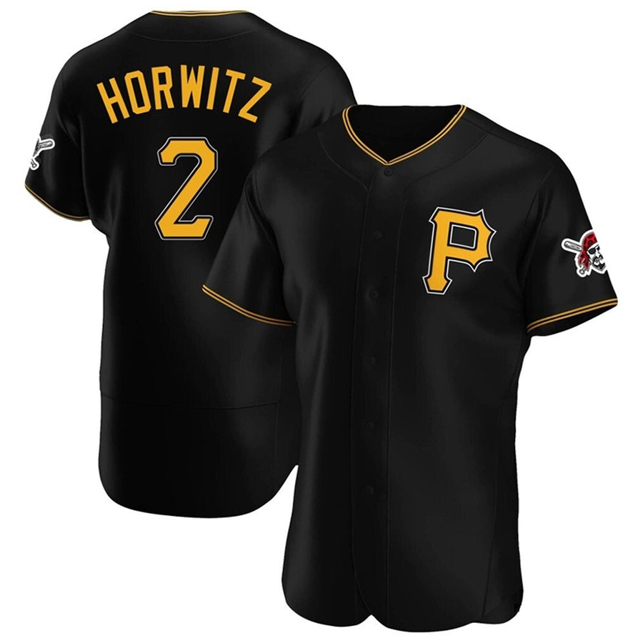 P.Pirates #2 Spencer Horwitz Player Black Limited Elite Baseball Jerseys