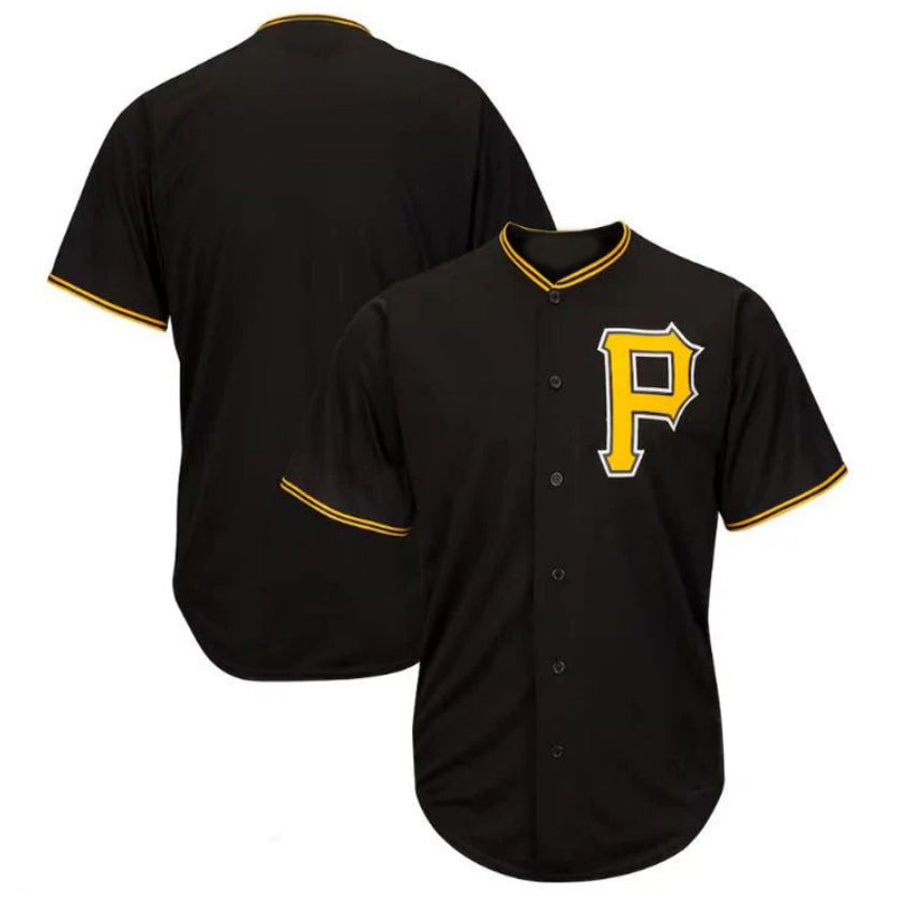 P.Pirates Blank Player Gray Road Replica Baseball Jerseys