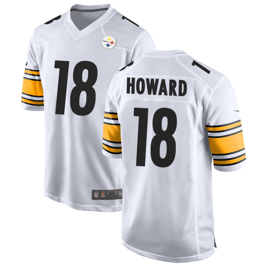 P.Steelers #18 Will Howard Player White Game Football Jerseys