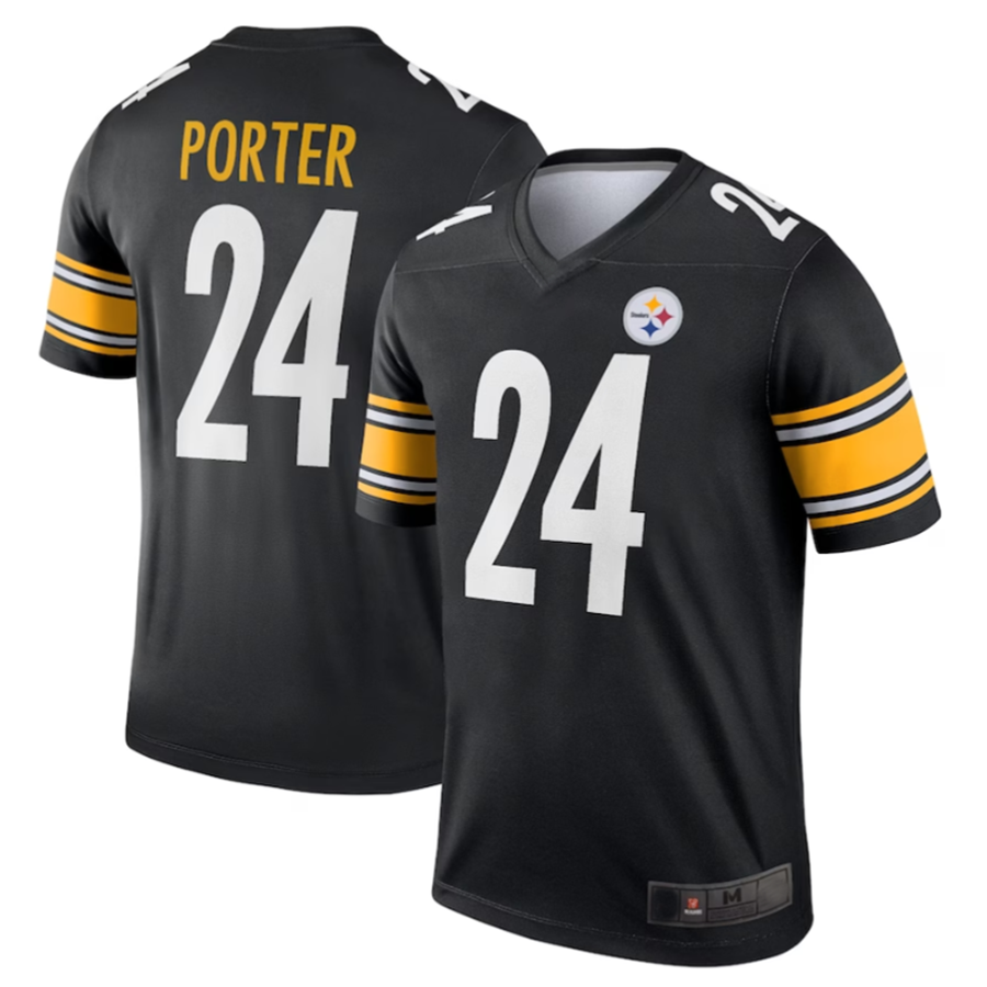 P.Steelers #24 Joey Porter Jr. Player Black Legend Football Jerseys