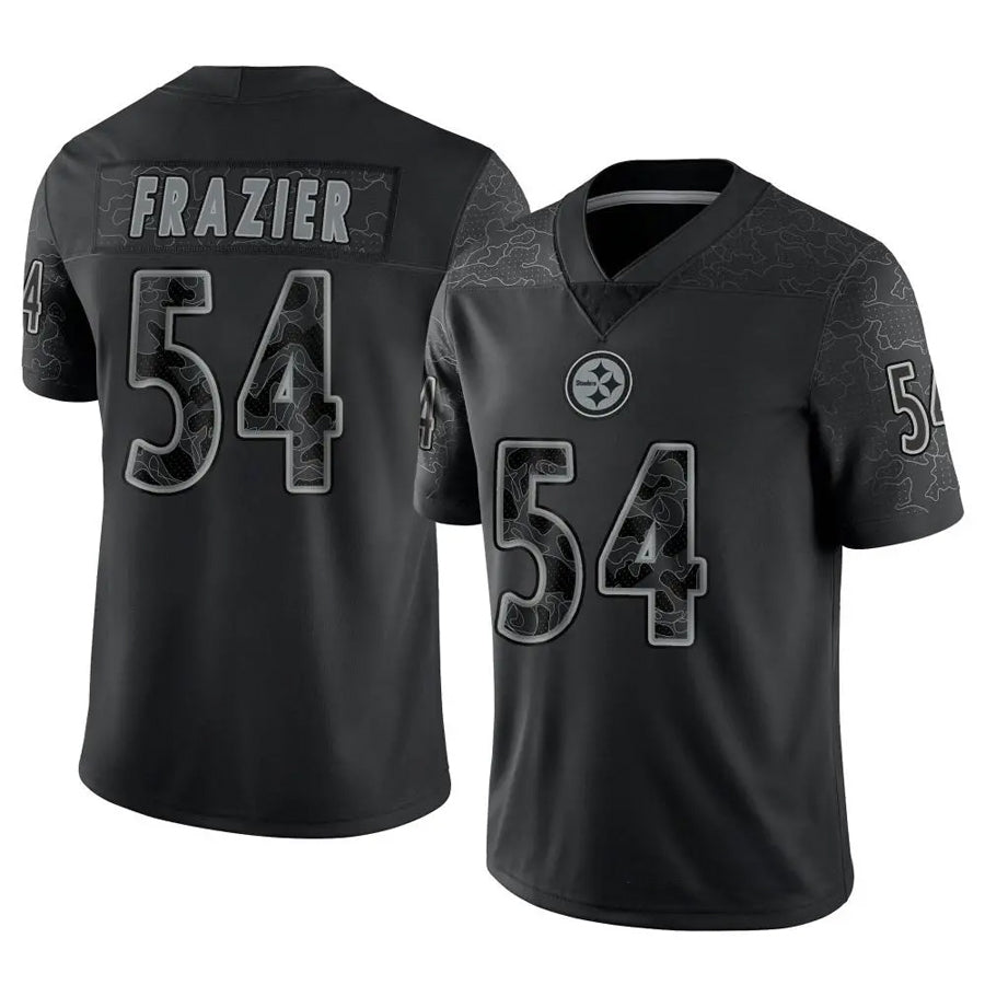 P.Steelers #54 Zach Frazier Player Black RFLCTV Limited Football Jerseys