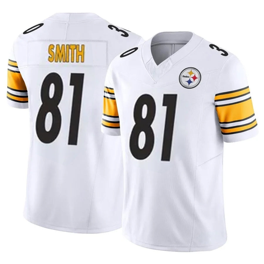 P.Steelers #81 Jonnu Smith Player White Vapor F.U.S.E. Limited Football Jerseys