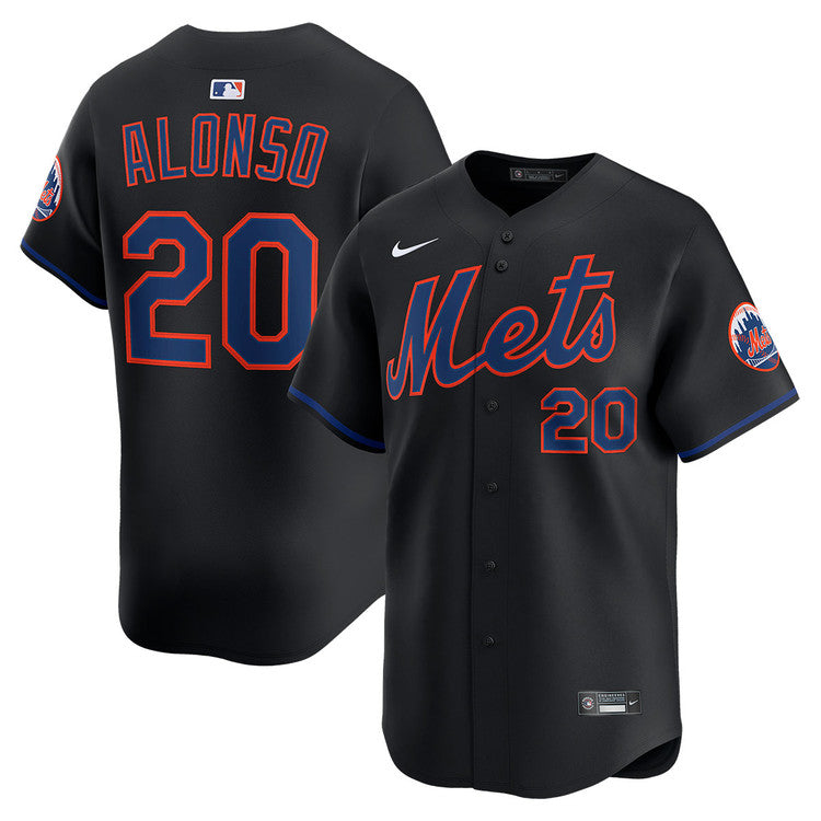 Pete Alonso New York Mets Alternate Limited Jersey - Black