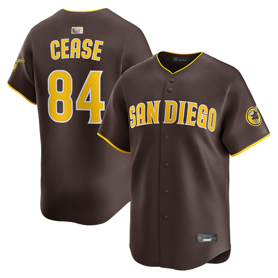 S.Diego Padres #84 Dylan Cease Player Road Limited Baseball Jerseys