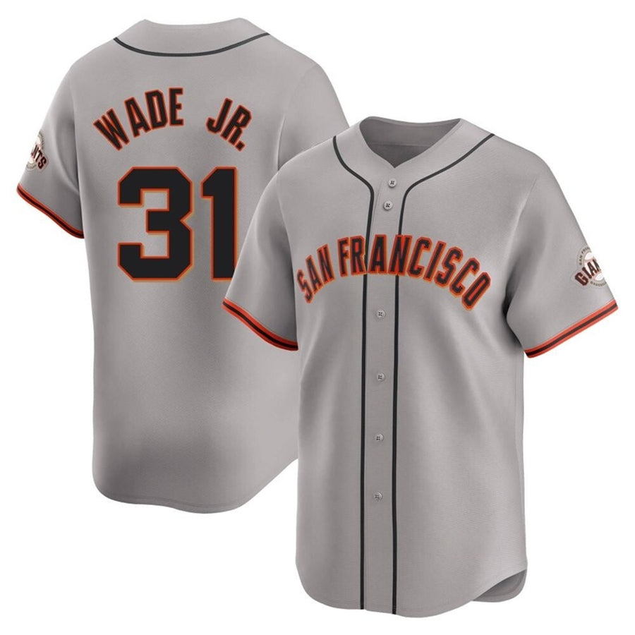 S.Francisco Giants #31 LaMonte Wade Jr. Player Gray Home Limited Baseball Jerseys