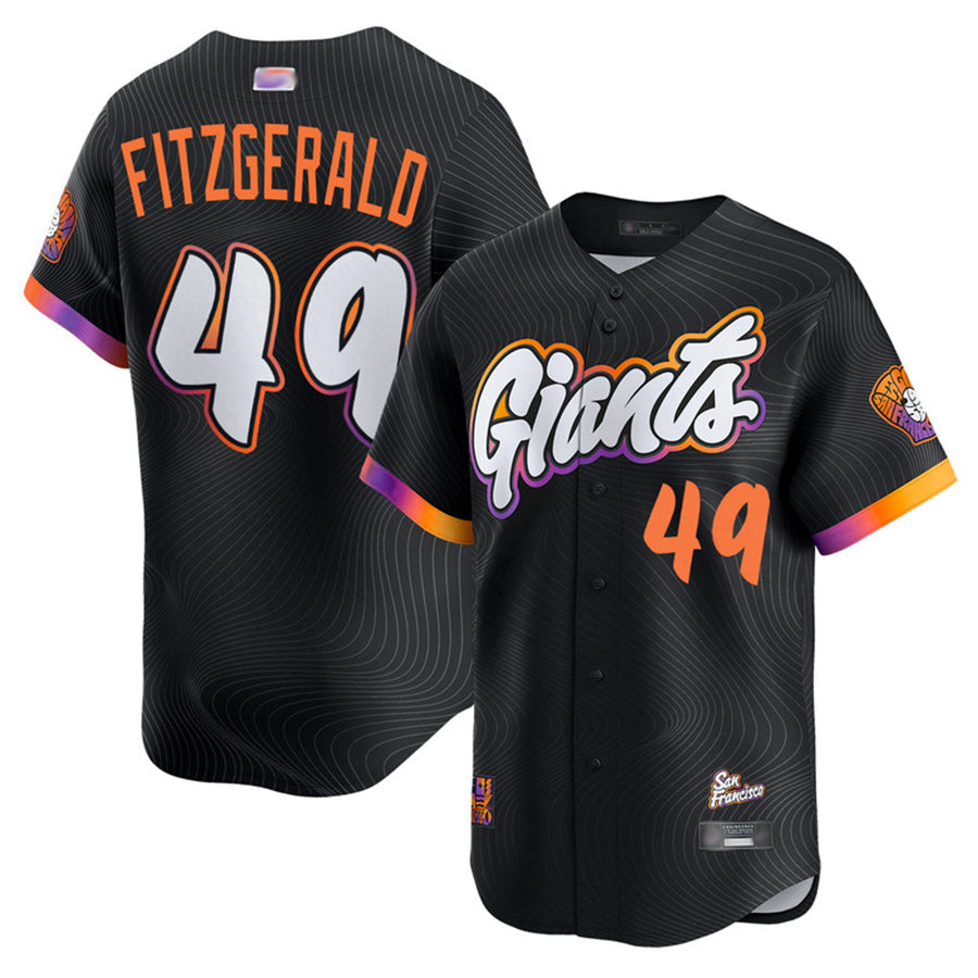 S.Francisco Giants #49 Tyler Fitzgerald Player City Connect Limited Baseball Jerseys