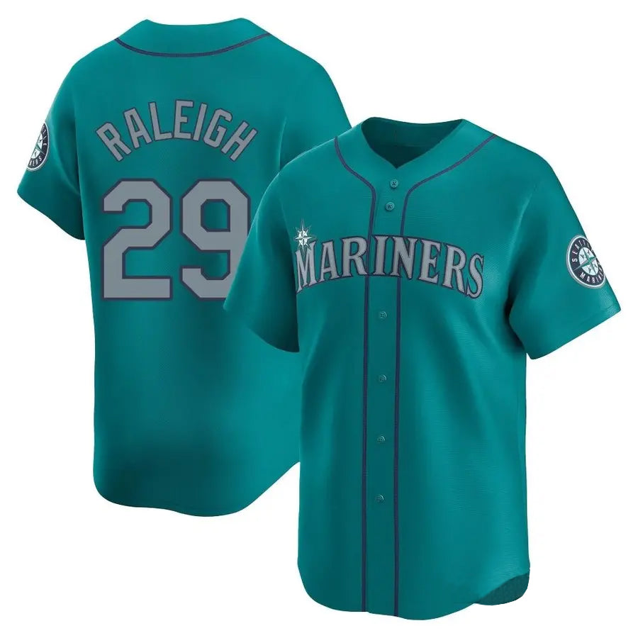 S.Mariners #29 Cal Raleigh Player Green Limited Baseball Jerseys