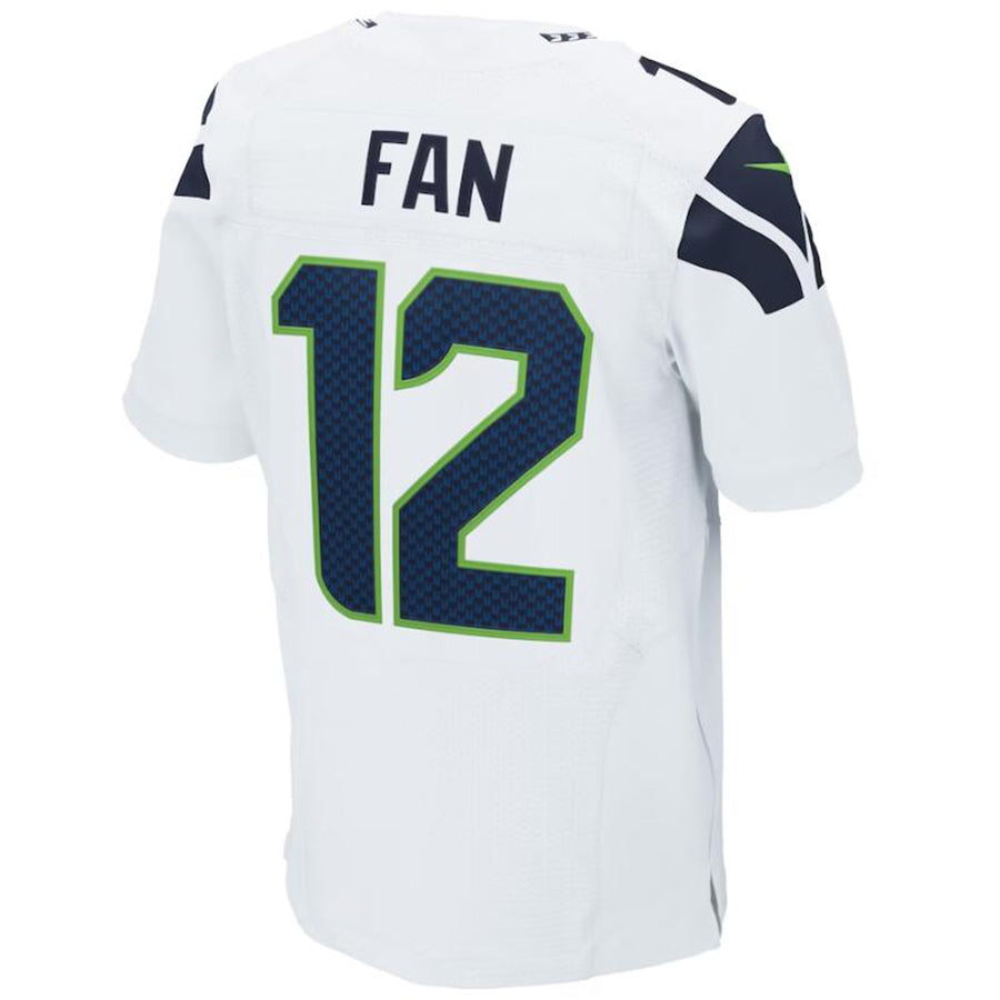 #12th Fan Player S.Seahawks White Game Football Jerseys