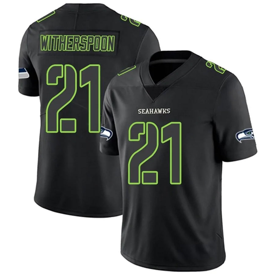 S.Seahawks #21 Devon Witherspoon Player Black Impact Limited Football Jerseys