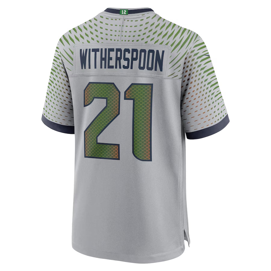 S.Seahawks #21 Devon Witherspoon Player Gray Rivalries Collection Game Football Jerseys