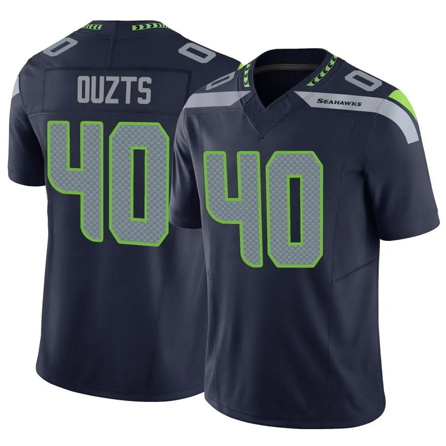 S.Seahawks #40 Robbie Ouzts Player Navy Vapor F.U.S.E. Limited Football Jerseys