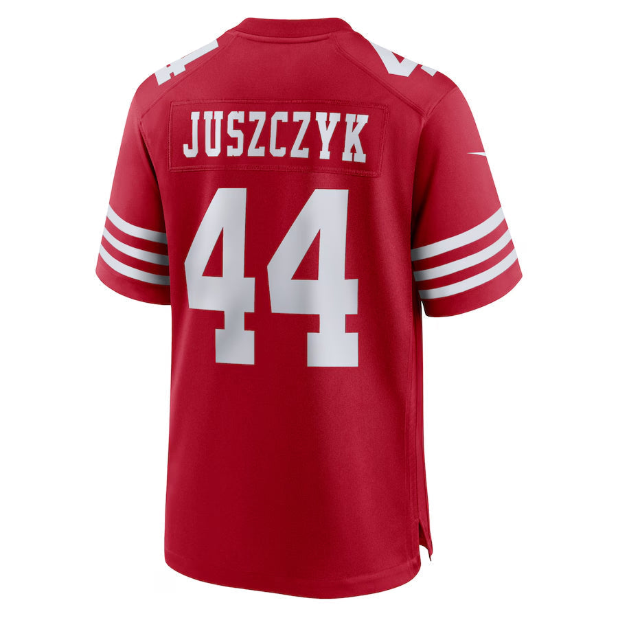 SF.49ers #44 Kyle Juszczyk Player Scarlet Home Game Football Jerseys