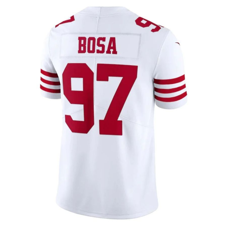 #97 Nick Bosa Player SF.49ers New White Vapor F.U.S.E. Limited Football Jerseys