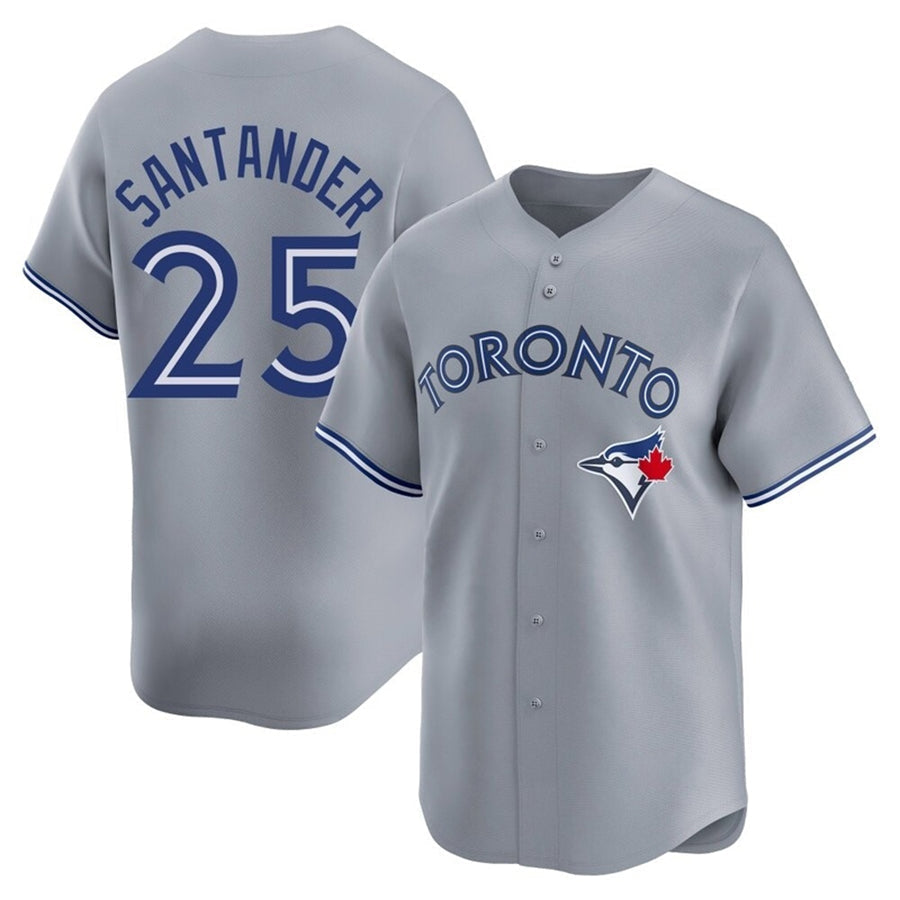 T.Blue Jays #25 Anthony Santander Player Gray Home Limited Baseball Jerseys