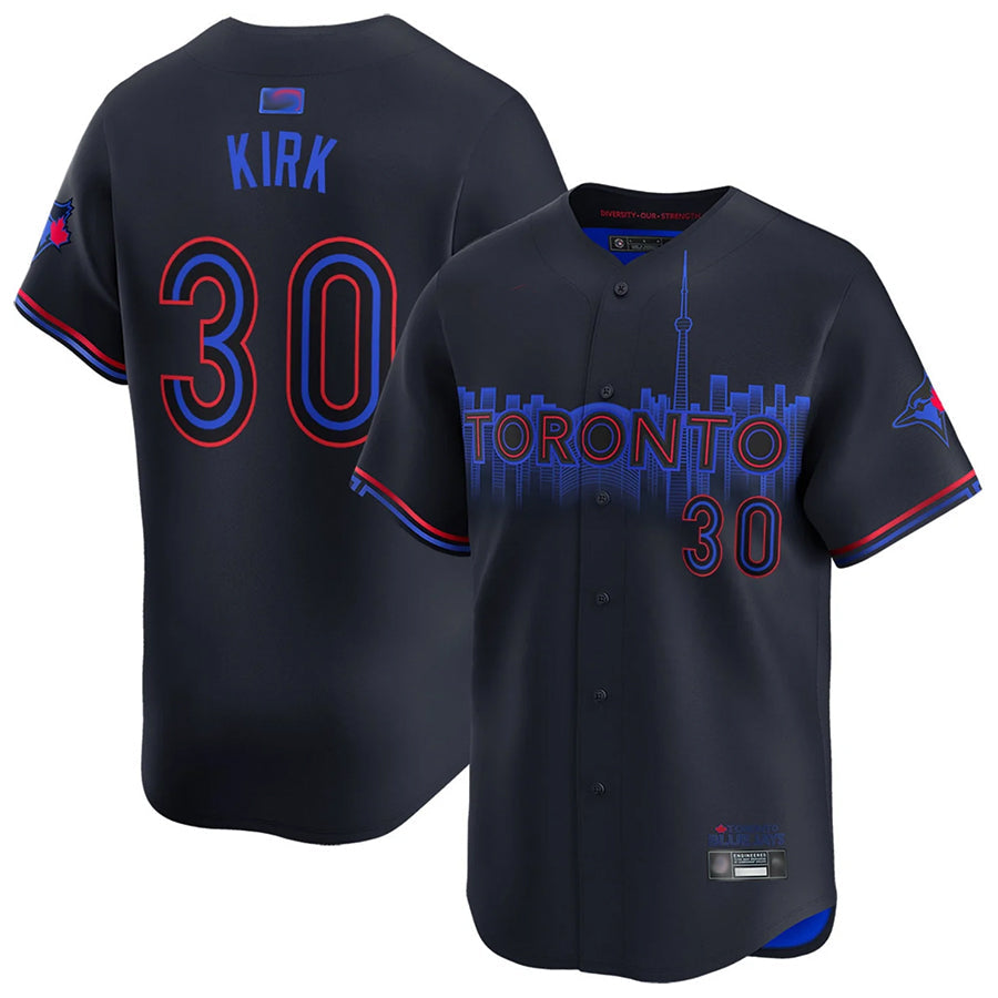 T.Blue Jays #30 Alejandro Kirk Player Black City Connect Limited Baseball Jerseys