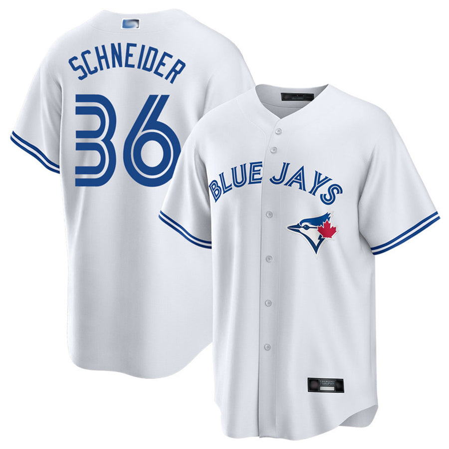 T.Blue Jays #36 Davis Schneider Player Home  Replica Baseball Jerseys