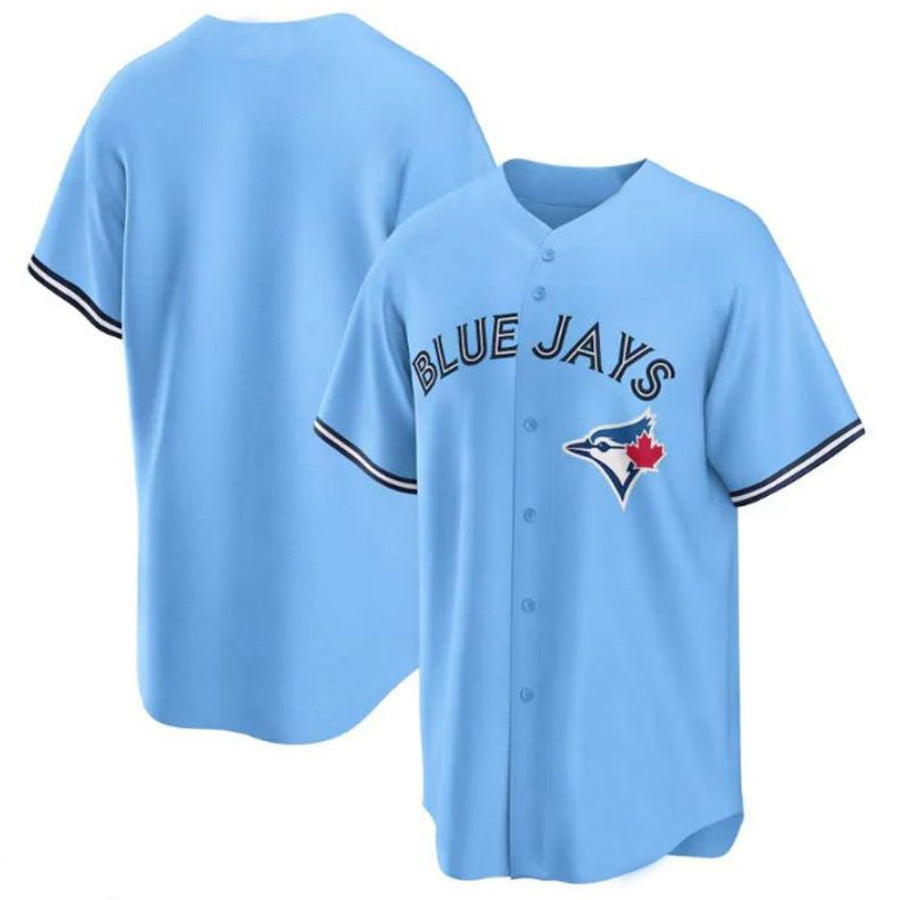 T.Blue Jays Blank Player Powder Blue Replica Team Baseball Jerseys