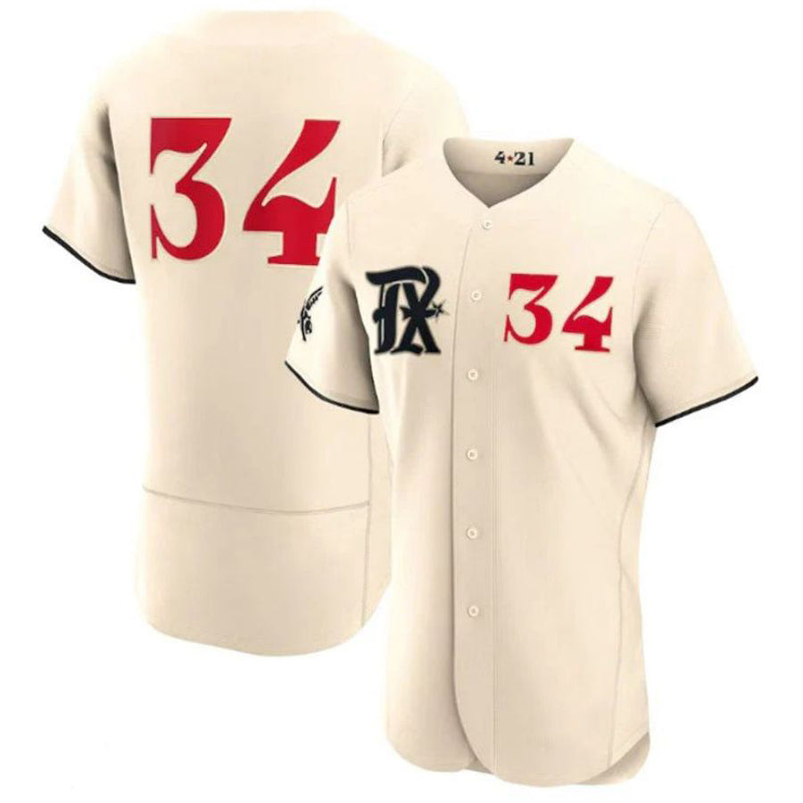 T.Rangers #34 Nolan Ryan Player Cream City Connect Limited Elite Baseball Jerseys