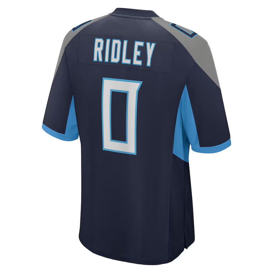 T.Titans #0 Calvin Ridley Player Navy Home Game Football Jerseys
