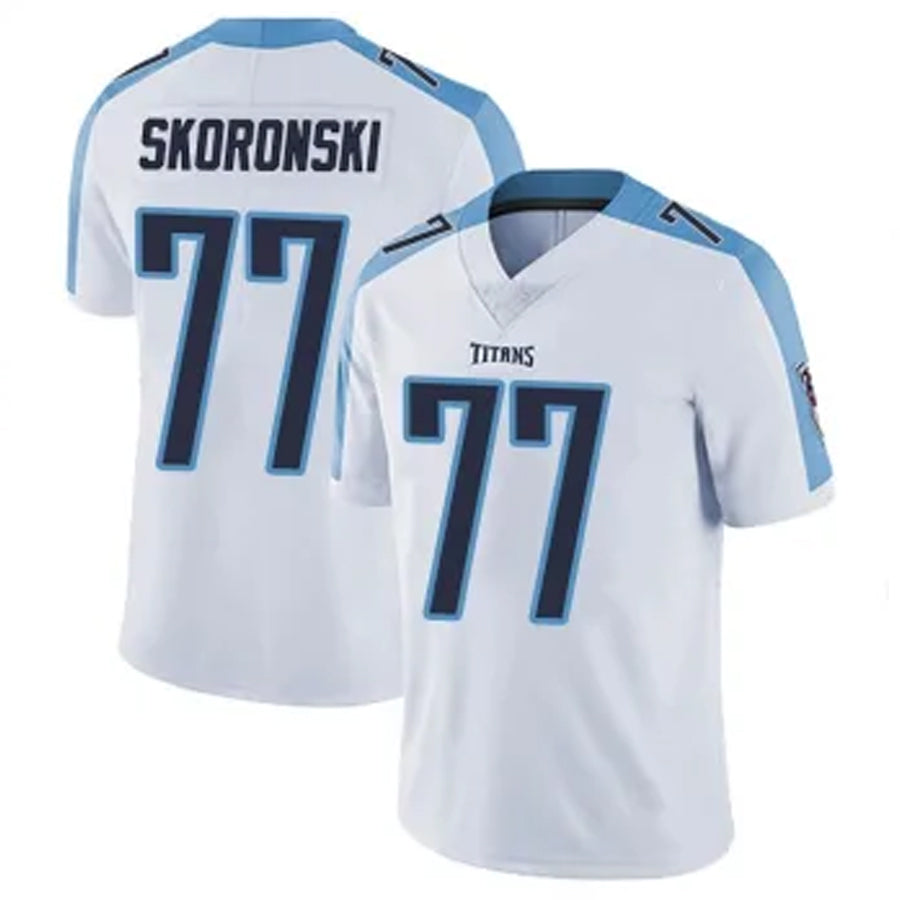 T.Titans #77 Peter Skoronski Player White Vapor Limited Football Jerseys
